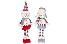 Новорічна м'яка лялька Сніговик 56 см, 2 дизайни