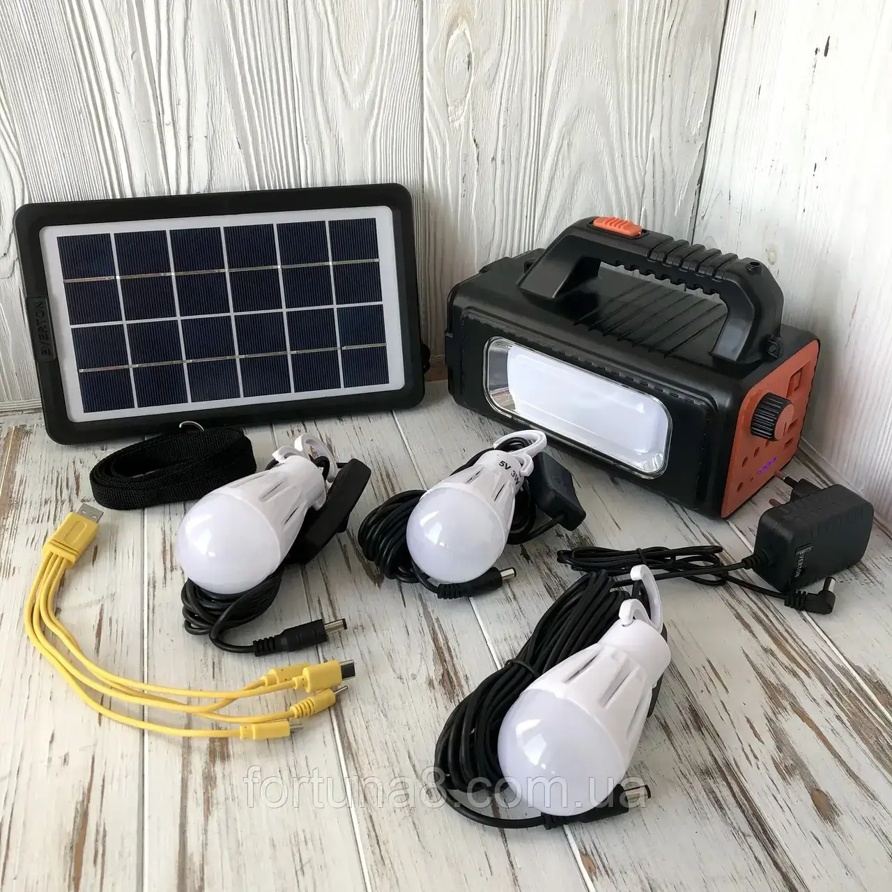 ЗАРЯДНИЙ ПРИСТРІЙ І ОСВІТЛЮВАЛЬНА СТАНЦІЯ НА СОНЯЧНІЙ БАТАРЕЇ DAT SOLAR LIGHT RT-905BT З РАДІО І MP3