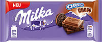 Шоколад молочный с шоколадным печеньем Орео Milka OREO Choco, 100г Швейцария