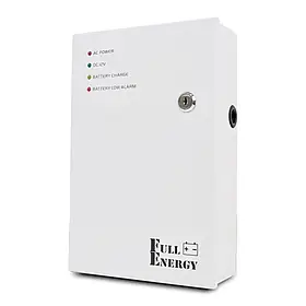 Блок безперебійного живлення Full Energy BBG-125-L для відеоспостереження 12В, 5А, під 18Аг акумулятор