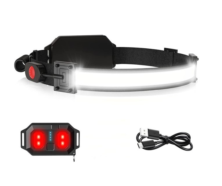 Налобний акумуляторний ліхтар Bailong XQ-T1C COB, фото 1