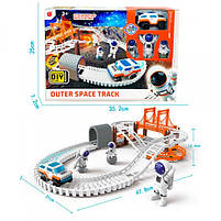 Трек 888-73 космодром, машинка 8см, фігурка 10см, 3шт, на батарейці, коробці, 35,5-25,5-7,5см, фото 2