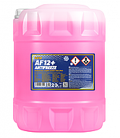 MANNOL Antifreeze AF12+ (-40 °C) 20л. Longlife Антифриз червоний