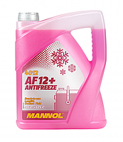 MANNOL Antifreeze AF12+ (-40 °C) 5л. Longlife Антифриз крассный