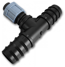 Трійник з'єднувач для трубки 20мм х2 / крапельна 
стрічка, DSTA04-20L
