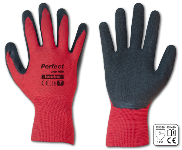 Рукавички захисні PERFECT GRIP RED латекс, розмір
7, RWPGRD7