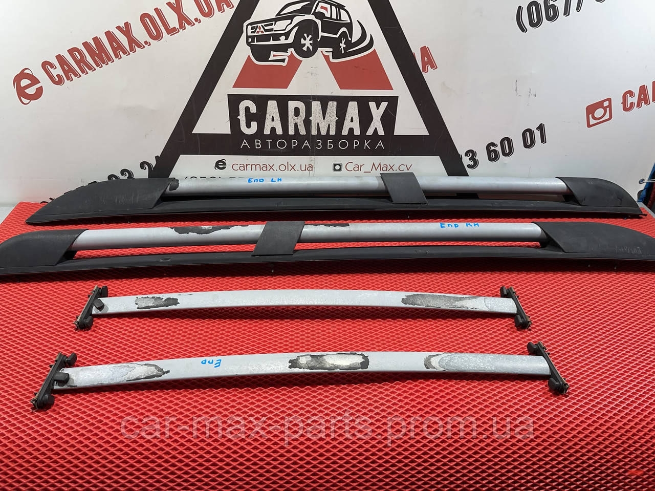 Рейлінги + Поперечини Декоративні накладки порогів Mitsubishi Endeavor 3.8i 6G75 2003-2011, фото 1