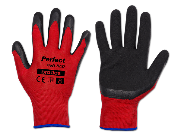 Рукавички захисні PERFECT SOFT RED латекс, розмір
8, RWPSRD8