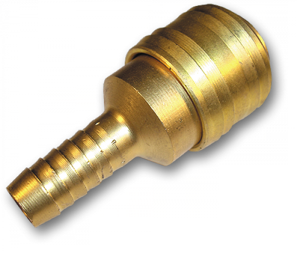 Конектор пневматичний "мама" зі штуцером 
під шланг 12,5 мм, латунь, SE2-4SH