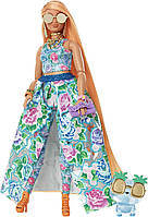 Кукла Барби Экстра в цветочном платье Barbie Extra Fancy Doll HHN14