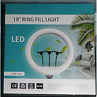 Кольцевая лампа 46 см для профессиональной съемки RING FILL LIGHT CXB-460 с пультом в сумке