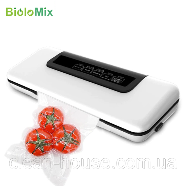 Вакууматор, вакуумный упаковщик BiOloMix W300 Мощный для сухих и влажных продуктов