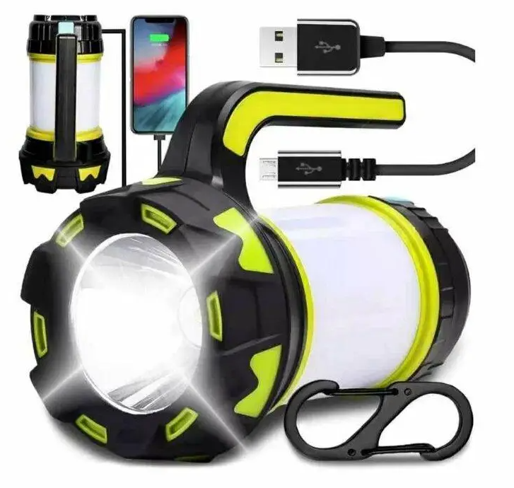 Ліхтар кемпінговий із функцією Power Bank HC-261/Ліхтарик — лампа переносна з ручкою