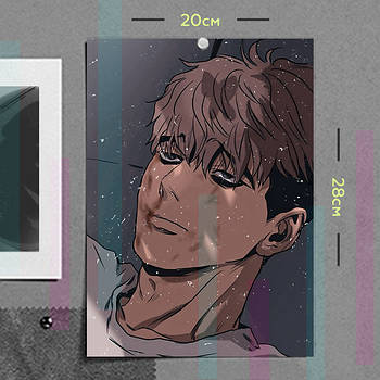 "О Сану (Вбити сталкера / Killing stalking)" плакат (постер) розміром А4 (20х28см)