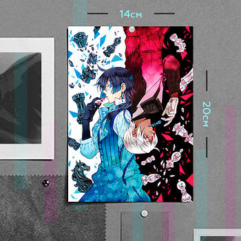 "Ванітас і Ной Архівіст (Мемуари Ванітаса / The Case Study of Vanitas)" плакат (постер) розміром А5 (14х20см)