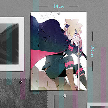 "Боруто / Boruto" плакат (постер) розміром А5 (14х20см)