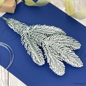 Гілка лита Ялина європейська Люкс блакитна засніжена