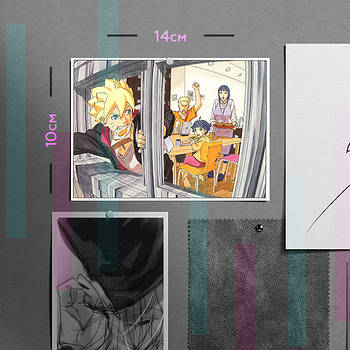 "Боруто / Boruto" плакат (постер) розміром А6 (14х10см)