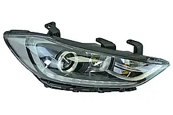 Фара Hyundai Elantra 6 AD (2016-2018) галоген лінзована ДХО (LED) права