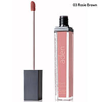 Aden Cosmetics 03 Rosie Brown Жидкая устойчивая помада Liquid Lipstick