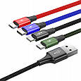 Кабель USB Шнур зарядка 4в1 Baseus Швидка зарядка, фото 4
