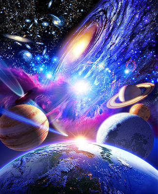 Картини за номерами 40×50 см Космос Сонячна система Kontur