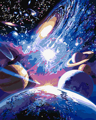 Картина за номерами Kontur 40×50 см. Космічні простори DS0429