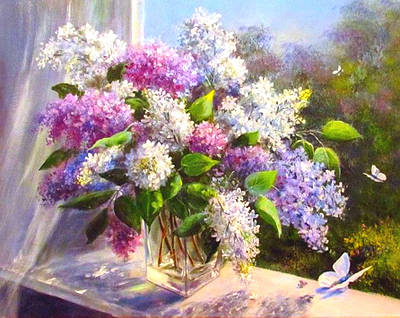 Картини за номерами 40×50 см Kontur Букет бузку Kontur DS0434