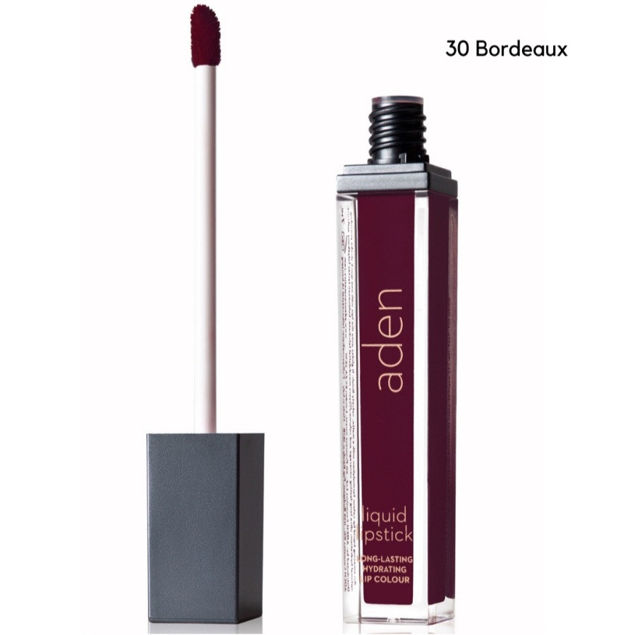 Aden Cosmetics 30 Bordeaux Рідка стійка помада Liquid Lipstick