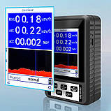 Дозиметр радіометр побутовий, лічильник гейгера — прилад для вимірювання радіації Kailishen BR-9B-XR1 Чорний, фото 4