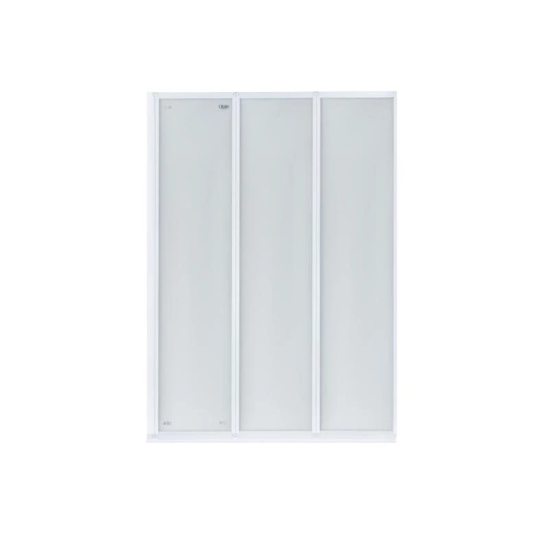 Штора на ванну Qtap Gemini WHI40114RP4 скло Pear 4 мм, 100x140 см