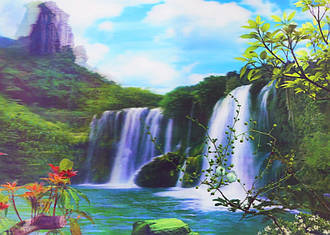 Постер голографічний No1 Водоспад