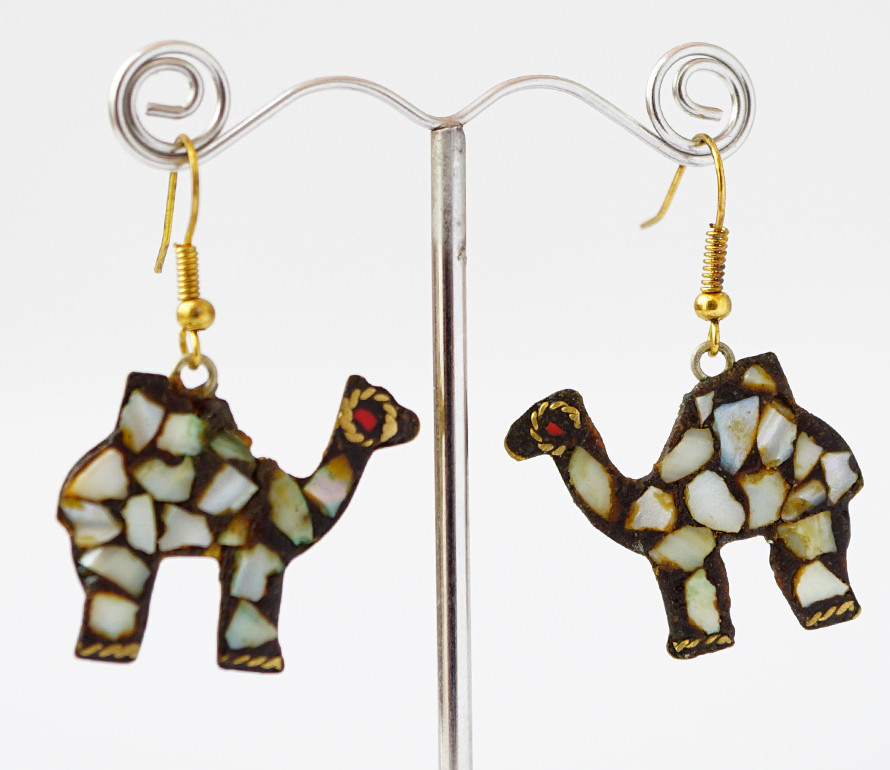 Сережки Непал ВЕРБЛЮД Білий, фото 1