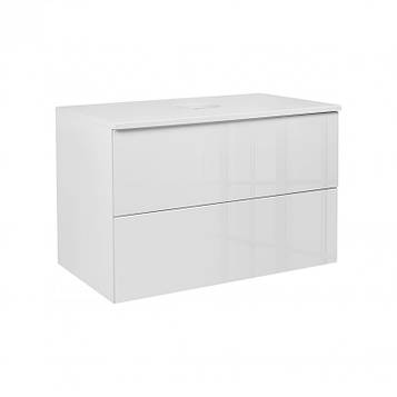 Тумба підвісна Qtap Tern 700х476х469 White зі стільницею QT1779TPL701W