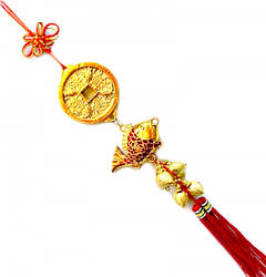 Підвіска короп + монета Пластик