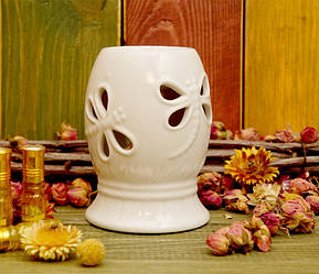 Аромалампа керамічна Стрілози Біла