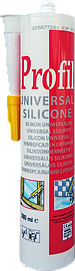 Герметик силіконовий універсальний білий, прозорий  PROFIL SOUDAL 270 мл