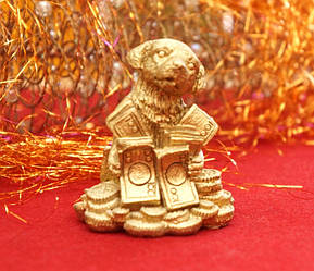 Собачка з символом під бронзу No3