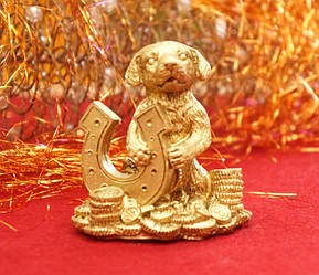 Собачка з символом під бронзу No4