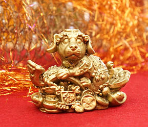 Собачка на скіпетрі жуї під бронзу