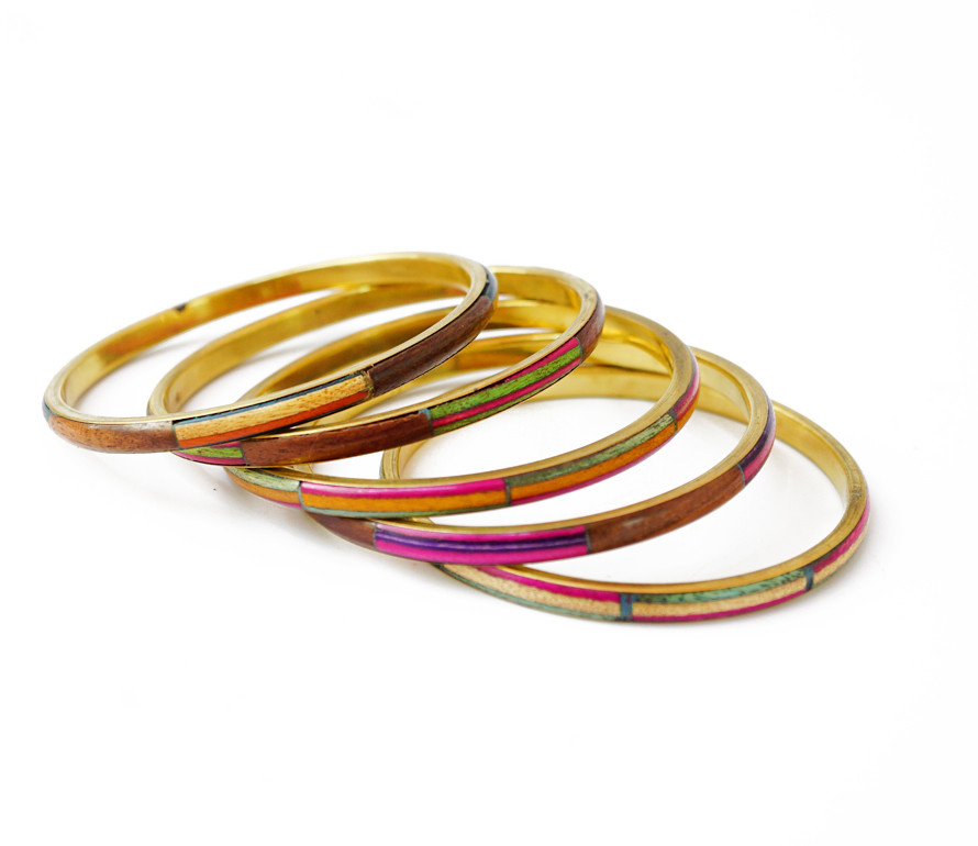 Браслет Кістка + Латунь 5 кілець арт.1410, фото 1