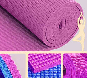 Килимок для Йогі 4 мм. Світло рожевий
