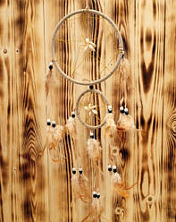 Ловець снів 2 Круги з каурі Бежевий