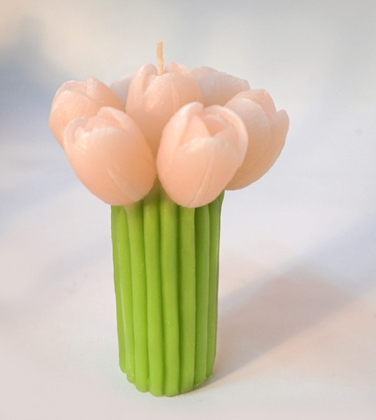 Свічка Букет Тюльпани рожеві, фото 1