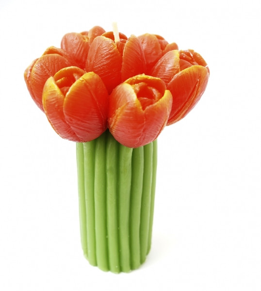 Свічка Букет Тюльпани червоні, фото 1