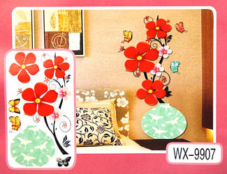 3D Декор — інсталяція КВІТИ WX-9907