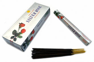 Пахощі ароматичні палички Срібна троянда шестигранник SILVER ROSE