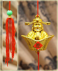 Підвіска Фен Шуй пластик із пензликом Тай Сен у чаші достатку