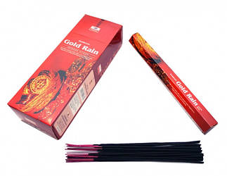 Пахощі ароматичні палички Золотий дощ шестигранник Darshan GOLD RAINE