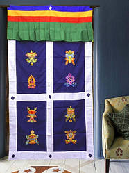 Завіса дверна Тибетська з вишивкою No1